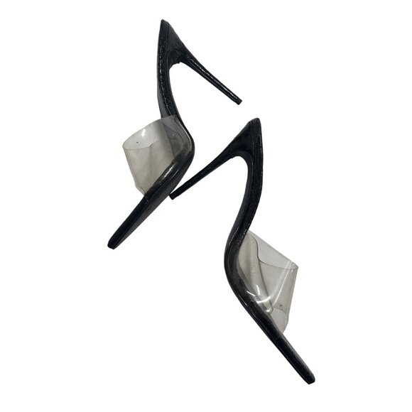 FEMME Gianni Mules in Black Clear - Picture 7 of 9